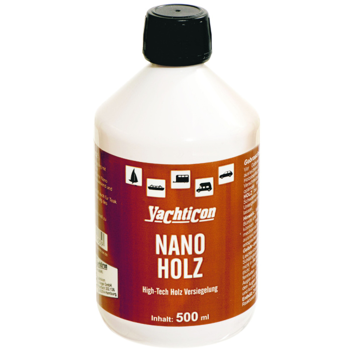 YACHTICON Nano Holz Holzversiegelung -  transparente Schutzschicht, Schmutz- und Wasserabweisend - 500 ml – Bild 1