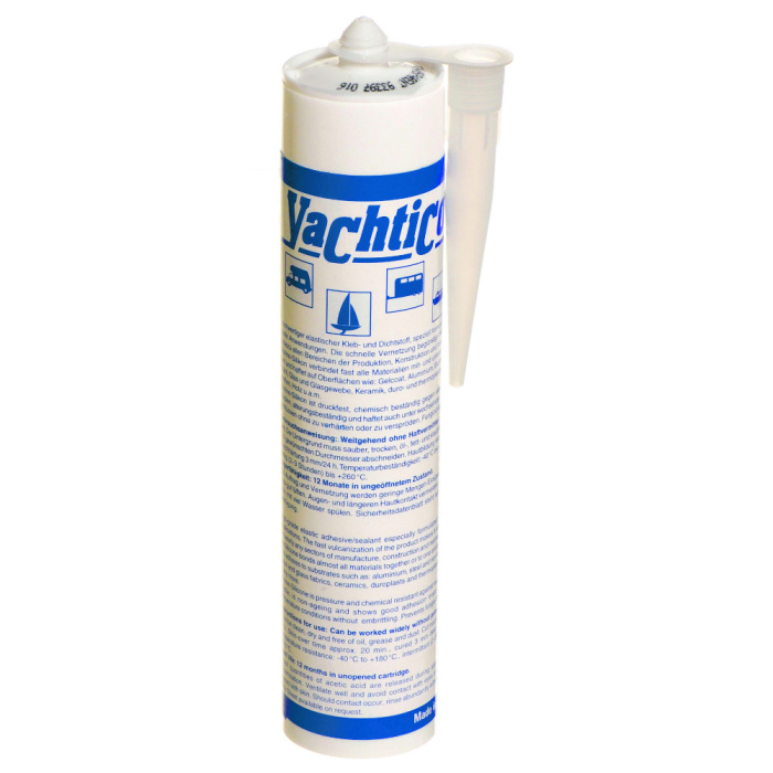 YACHTICON Marine Silikon Kleb- und Dichtstoff  | 45, 310ml | weiß, schwarz, transparent – Bild 1