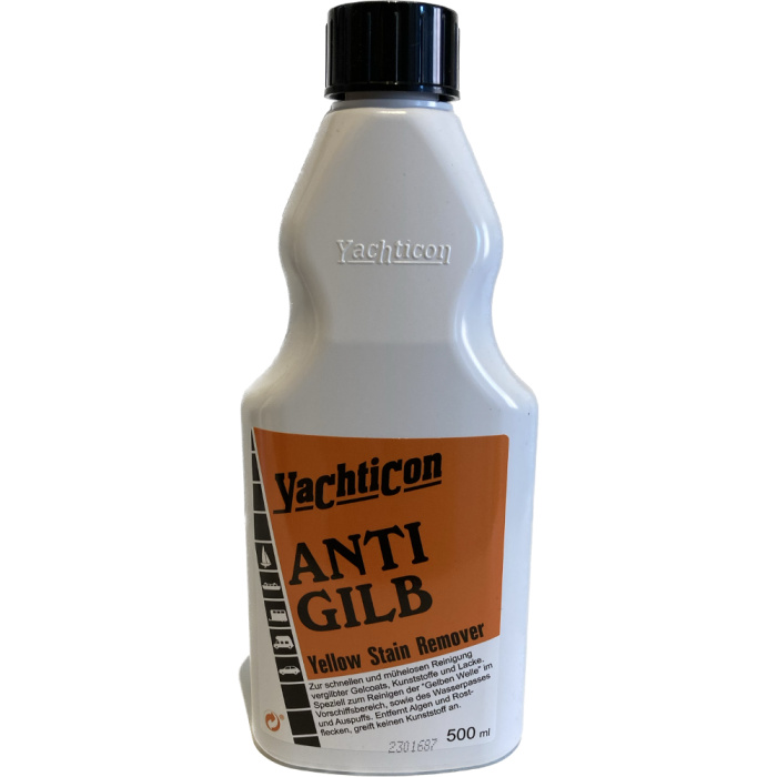 YACHTICON ANTI GILB - selbsttätig wirkendes Gel zum Entfernen von gelblichem Algenbefall - 500ml / 1l / 5l – Bild 1