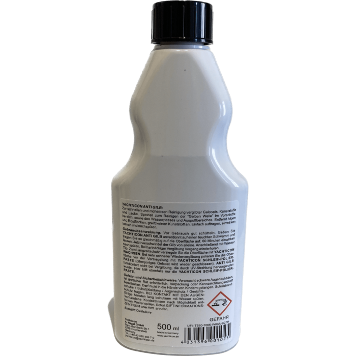 YACHTICON ANTI GILB - selbsttätig wirkendes Gel zum Entfernen von gelblichem Algenbefall - 500ml / 1l / 5l – Bild 2