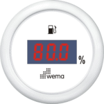 Wema Anzeige Treibstoff Digital weiß