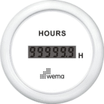 Wema Anzeige Betriebsstundenzähler weiß