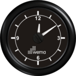 Wema Uhr analog schwarz