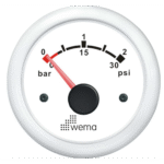 Wema Anzeige Turbo-Manometer 2bar weiß