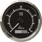 Wema Silber-Serie Anzeige DZM 4000U B-Stunden schwarz