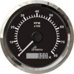 Wema Silber-Serie Anzeige DZM 8000U B-Stunden schwarz