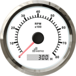 Wema Silber-Serie Anzeige DZM 8000U B-Stunden weiß