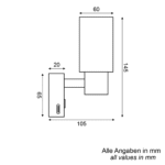 LED-Wandleuchte Girare 10-30V 3000K dimmbar und mit usb-c fastcharge – Bild 4