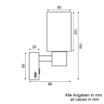 LED-Wandleuchte Piazza 10-30V 3000K dimmbar und mit usb-c fastcharge – Bild 4