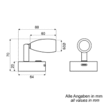 LED Wandleuchte Surya 10-30V dimmbar mit USB-C fastcharge – Bild 5
