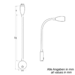 LED Wandleuchte Sol 10-30V dimmbar mit USB-C fastcharge – Bild 7