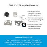 Quicksilver Impeller Service Kit OMC 2.3-7.5L – Bild 3