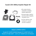 Quicksilver Impeller Service Kit Suzuki 250-300hp – Bild 2