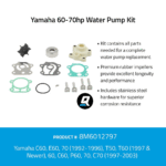 Quicksilver Wasser Pumpe Service Kit Yamaha 60-70hp – Bild 2