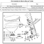Kit E, Montagesatz Sockel-zu-Becken für manuelle Toilette LT-0 & LT-1