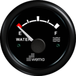 Wema Anzeige Wasser schwarz