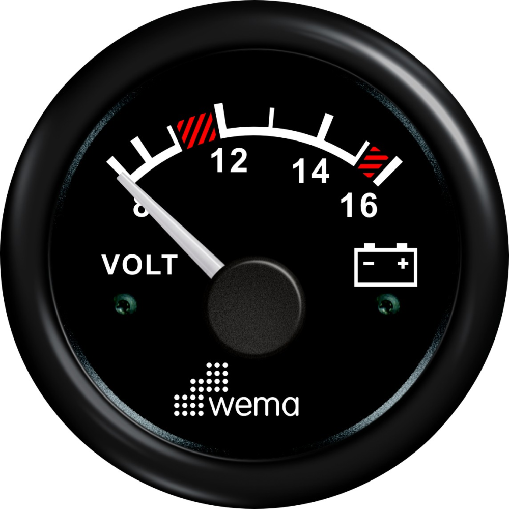 21352003_e9d4-post62447 Wema Anzeige Voltmeter 12V schwarz – Bild 1