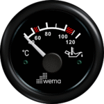 Wema Anzeige Öltemperatur schwarz