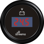 Wema Anzeige Voltmeter LED schwarz