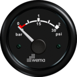 Wema Anzeige Turbo-Manometer 2bar schwarz