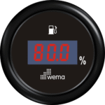 Wema Anzeige Treibstoff Digital schwarz
