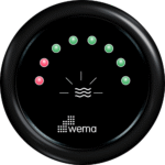 Wema Anzeige Wasser 8xLED schwarz