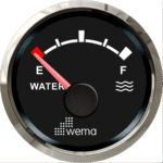 Wema NMEA2000 Silber-Serie Anzeige Wasser schwarz