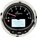 Wema NMEA2000 Silber-Serie Anzeige DZM 7000U schwarz