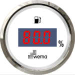 Wema Silverline Anzeige Treibstoff Digital weiß