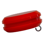 Knopf orange für Flaggenstock gerade 200cm weiss