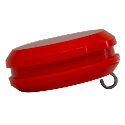 Knopf orange für Flaggenstock gerade 200cm weiss