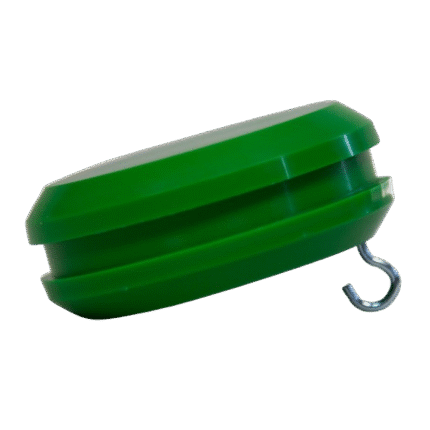 Knopf grün für Flaggenstock gerade 200cm weiss