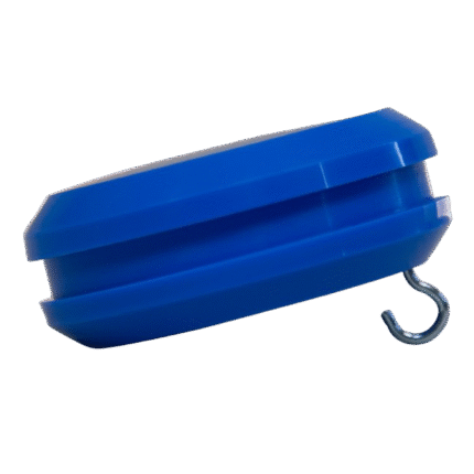 Knopf blau für Flaggenstock gerade 200cm weiss