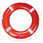 LALIZAS Rettungsring SOLAS/MED-MER/TC, mit Reflexstreifen, Ø73cm, 2,5kg – Bild 2
