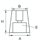 Wellen-Anode 6-kant Zink 22-25mm – Bild 2