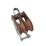 Barton Block Tufnol Bügel Hundsfott Doppel-Scheibe 64mm für Tau 16mm