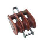 Barton Block Tufnol Bügel Hundsfott Dreifach-Scheibe 45mm für Tau 13mm