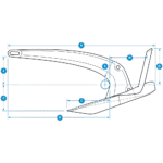ROCNA Anker MKII Edelstahl 25kg – Bild 2