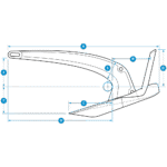 ROCNA Anker MKII Edelstahl 33kg – Bild 2