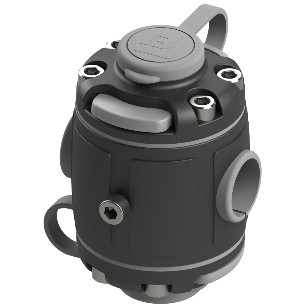 85200117_5e59-post69005 Borika FASTen FMr225 beidseitiger Zubehörhalter Relingmontage Ø 22/25 mm – Bild 1