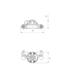 Borika FASTen FMA Zubehörhalter T-Bolzen seitliche Montage – Bild 2