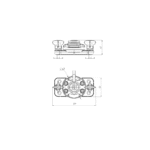 Borika FASTen FFr222 Zubehörhalter eckige Basis mit T-Bolzen – Bild 2