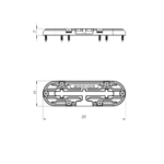 Borika FASTen TRk150 Schiene für T-Bolzen-Montage 150mm – Bild 2