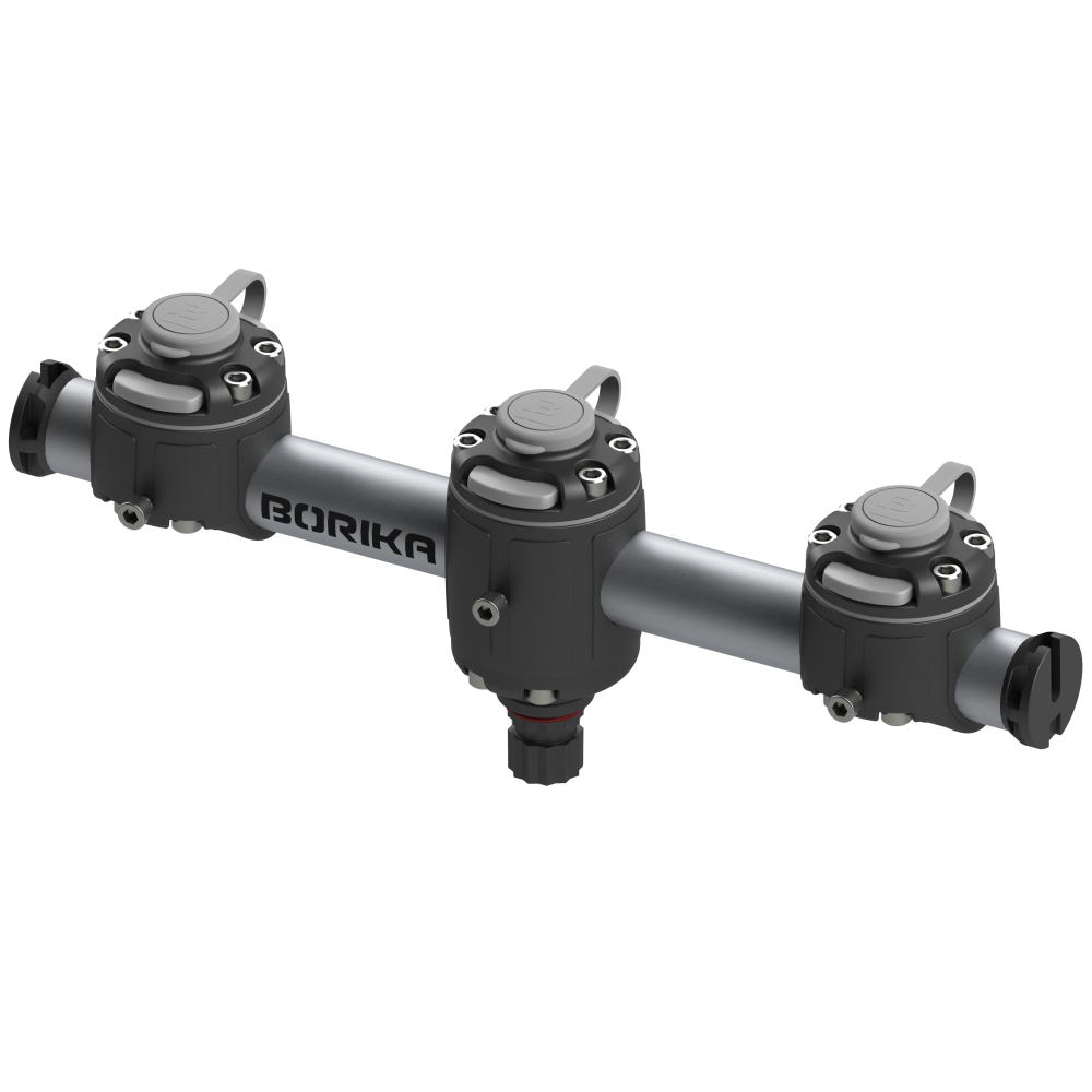 85200150_245b-post69048 Borika FASTen Gm350-3 Reling mit 3 Zubehörhaltern 350mm – Bild 1