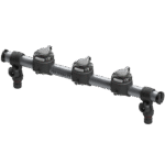 Borika FASTen GRp500-3 Reling mit 3 Zubehörhaltern 500mm