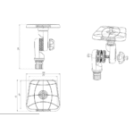 Borika FASTen SLt223 Montageplatte für Fishfinder bis 7" dreh- und neigbar – Bild 2