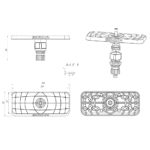 Borika FASTen Ss223 Montageplatte für Fishfinder 7" bis 9" drehbar – Bild 3