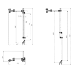 Borika FASTen FTf601 Universal Geberhalterung mit Halter für eine Platte – Bild 2