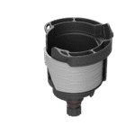 Borika FASTen CUp Getränkehalter mit Aufbewahrungsfunktion schwarz/grau