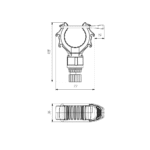 Borika FASTen Rh100 Universalhalter für Rohr Ø15-50mm elastischer Verschluss – Bild 2